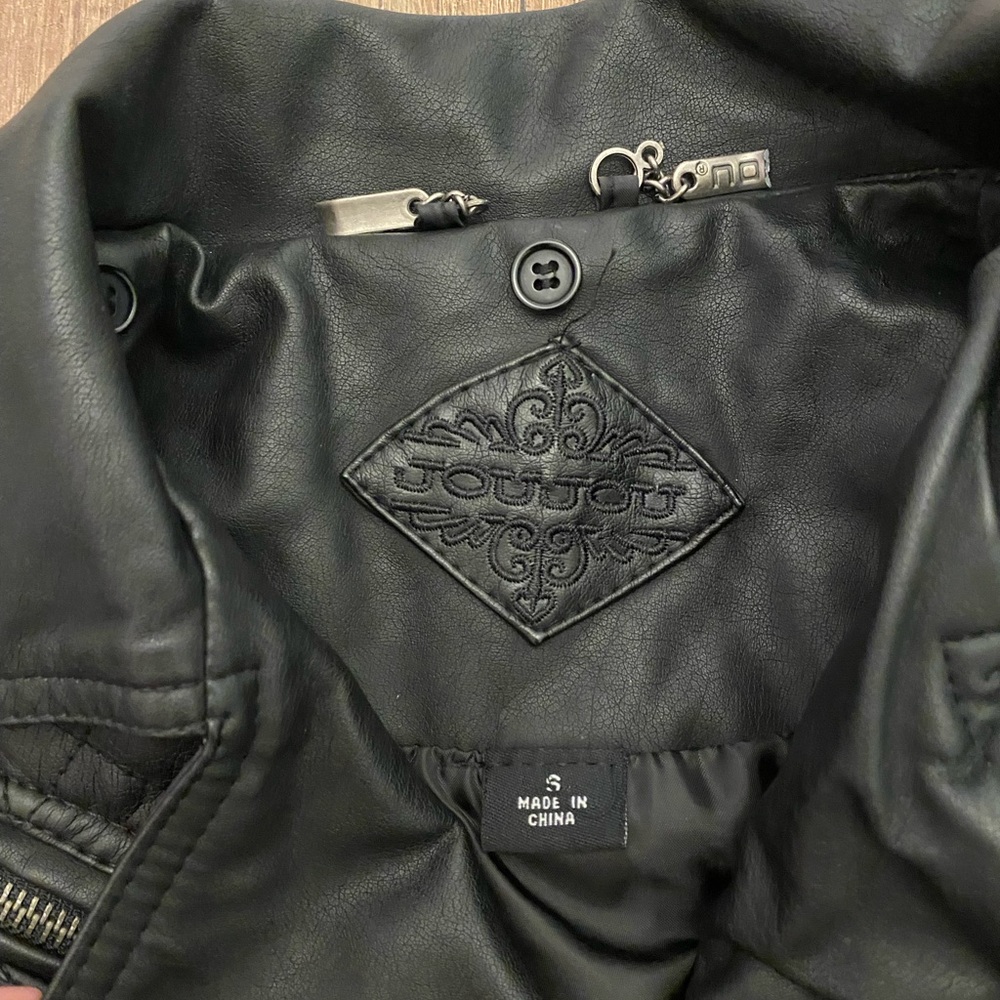 Girls Moto style Leather jacket - Picture 6 of 7
